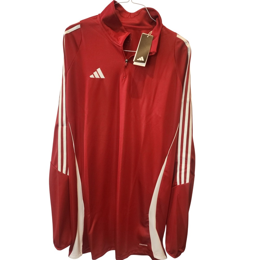 Adidas Men Tiro24 TRTOP Track Top Football Soccer Team Slim Power Red 2XLT 2XL